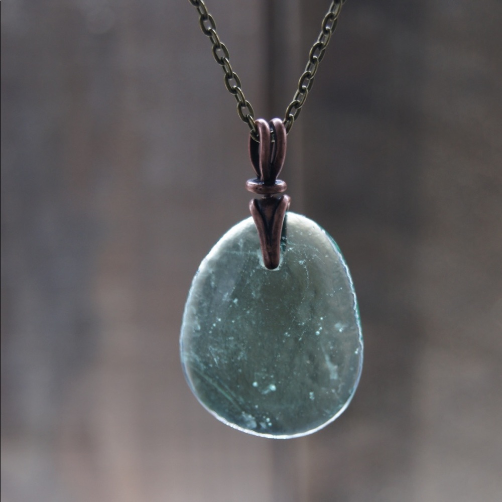 Wine Glass Pendant Necklace Recycled Upcycled Sauvignon Blanc Alcohol Gift